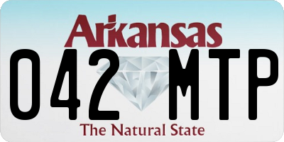 AR license plate 042MTP