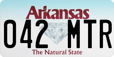 AR license plate 042MTR