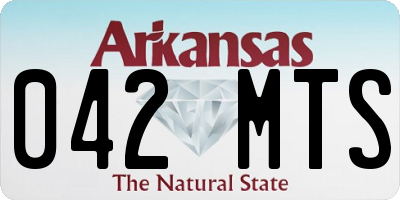 AR license plate 042MTS