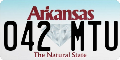 AR license plate 042MTU