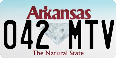 AR license plate 042MTV