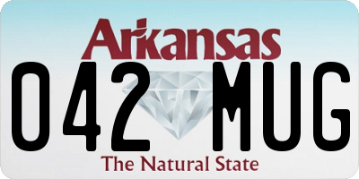 AR license plate 042MUG
