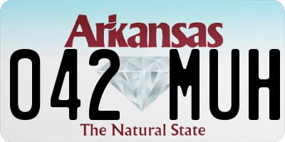AR license plate 042MUH