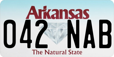 AR license plate 042NAB