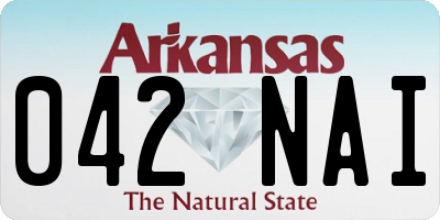 AR license plate 042NAI