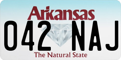 AR license plate 042NAJ