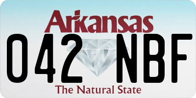 AR license plate 042NBF