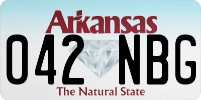 AR license plate 042NBG