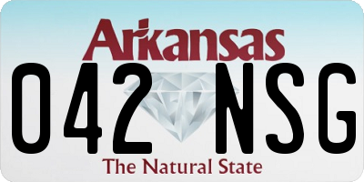 AR license plate 042NSG