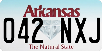AR license plate 042NXJ