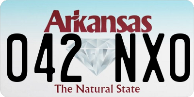AR license plate 042NXO