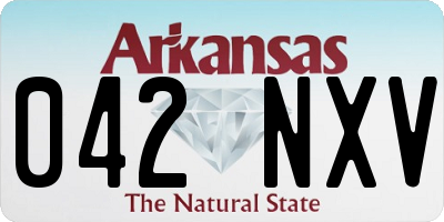 AR license plate 042NXV