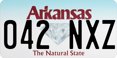 AR license plate 042NXZ