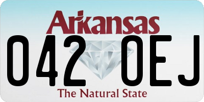 AR license plate 042OEJ