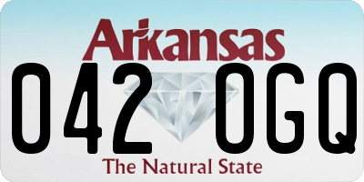 AR license plate 042OGQ
