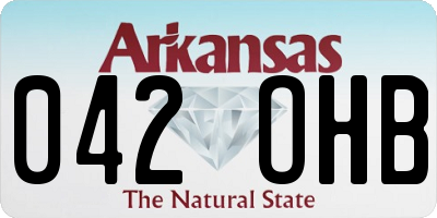 AR license plate 042OHB
