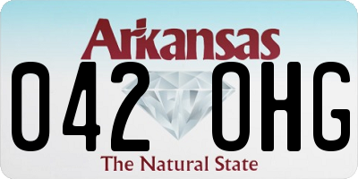 AR license plate 042OHG