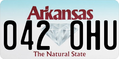 AR license plate 042OHU