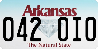 AR license plate 042OIO
