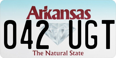 AR license plate 042UGT