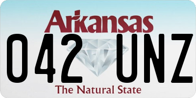 AR license plate 042UNZ