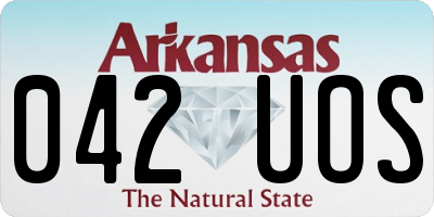 AR license plate 042UOS