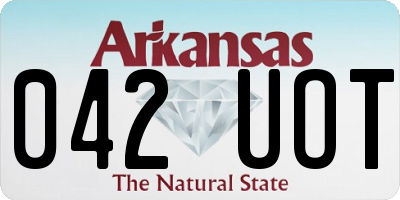 AR license plate 042UOT