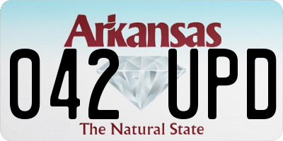 AR license plate 042UPD