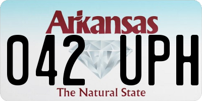 AR license plate 042UPH