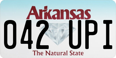 AR license plate 042UPI