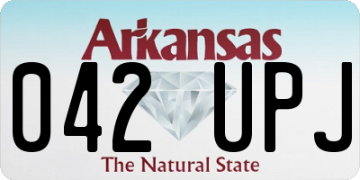 AR license plate 042UPJ