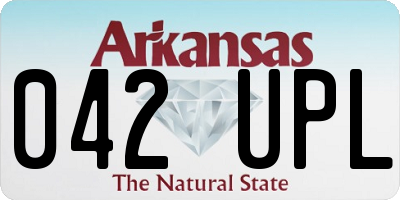 AR license plate 042UPL