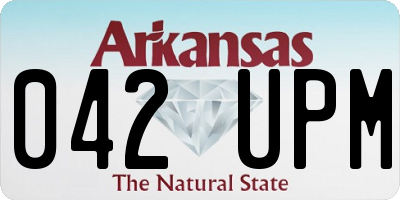 AR license plate 042UPM