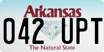 AR license plate 042UPT
