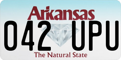 AR license plate 042UPU