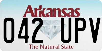 AR license plate 042UPV
