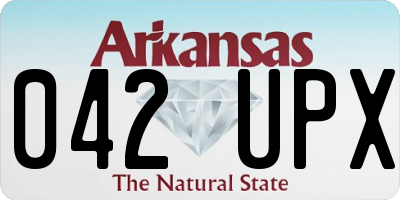 AR license plate 042UPX