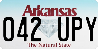 AR license plate 042UPY