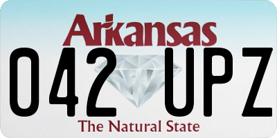 AR license plate 042UPZ
