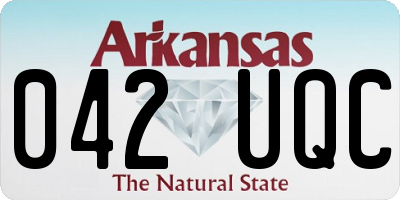 AR license plate 042UQC