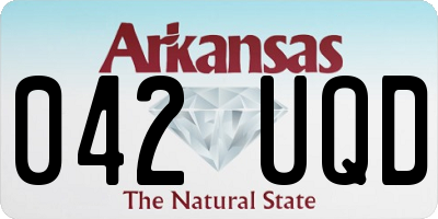 AR license plate 042UQD