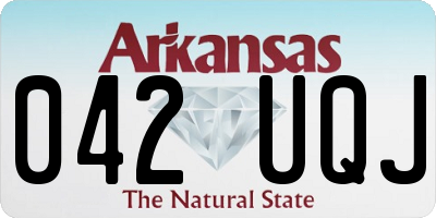 AR license plate 042UQJ