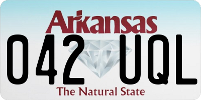 AR license plate 042UQL