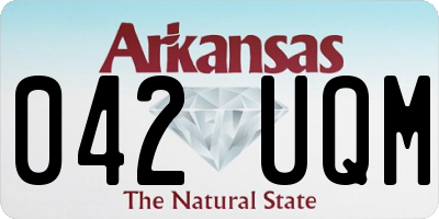 AR license plate 042UQM