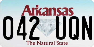 AR license plate 042UQN