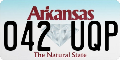 AR license plate 042UQP
