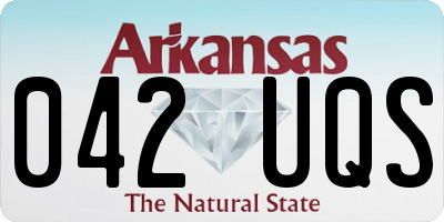 AR license plate 042UQS