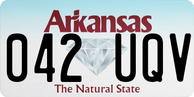 AR license plate 042UQV