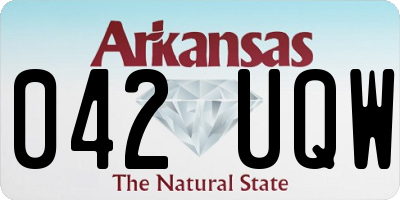 AR license plate 042UQW