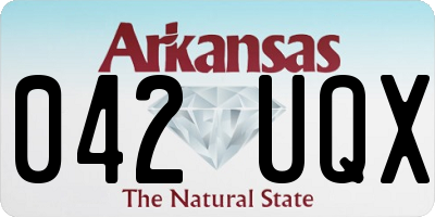 AR license plate 042UQX